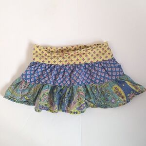 Vtg Y2K Ralph Lauren Paisley Tiered Skirt GIrls 3T